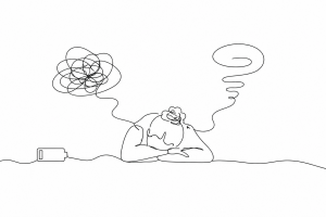 Angst und Erschöpfung